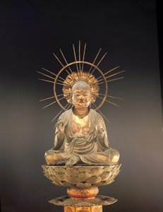 地蔵菩薩（地蔵菩薩）、鎌倉時代（1185-1333）、13世紀後半（木、漆、金箔）（394837も参照）